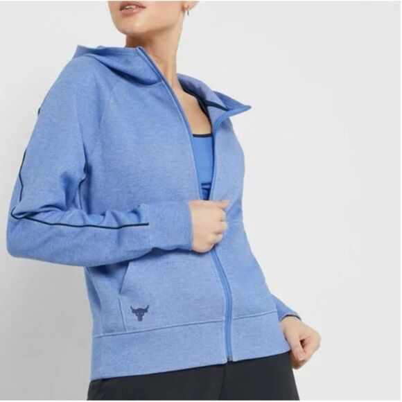 Under Armour x Project Rock Double Knit Hoodie Zip Up Jacket M - Picture 1 of 10